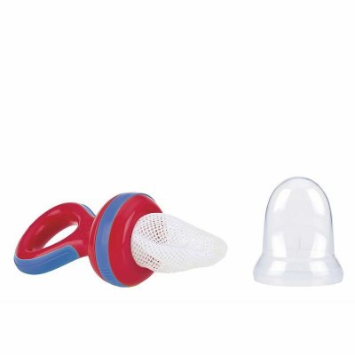 NUBY Filet alimentaire avec anneau de dentition n&ucirc;by rouge