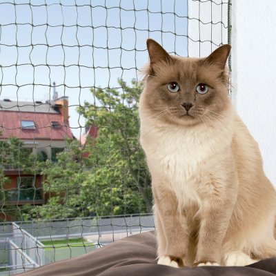 TRIXIE Filet de protection  vert olive L 8 x l 3 m - pour chat