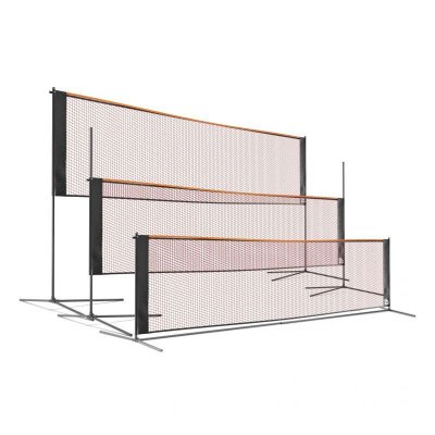 WOWSY Filet sur Pied Multisport, Mobile, 3 Hauteurs 75/125/150cm Volley, Badminton, Tennis