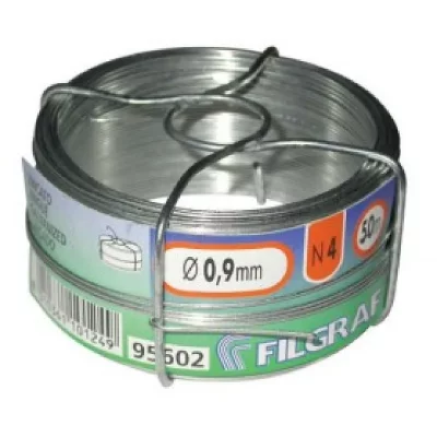 FILGRAF Fil attache - zingu&eacute; - 1,5 mm - bobine 50 m