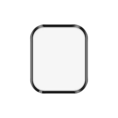 AVIZAR Film Pour Apple Watch Serie 7 45mm R&eacute;sistant Transparent Contour Noir