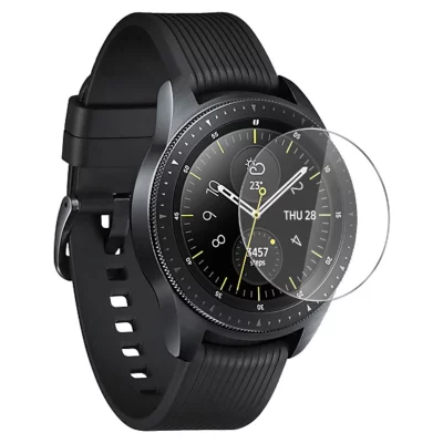 AVIZAR Film pour Galaxy Watch 42mm Protection Ecran Verre Tremp&eacute; Biseaut&eacute;s Transparent