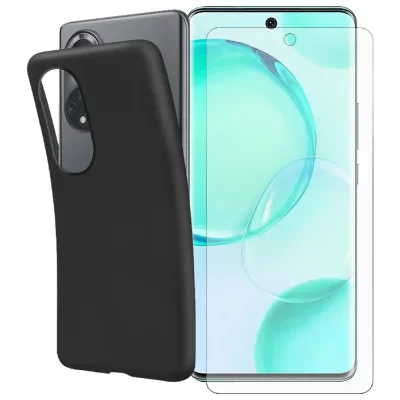 VISIODIRECT Film protecteur verre tremp&eacute; pour Huawei Nova 9 taille 6.57 + coque de protection noir - -