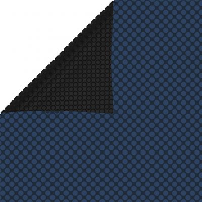 VIDAXL Film solaire de piscine flottant PE 800x500 cm Noir et bleu