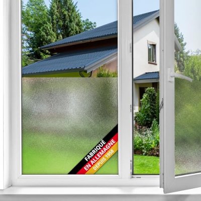 D C FIX Film vitrostatique premium Static Milky, transparent, 1.5 m x 0.45 m