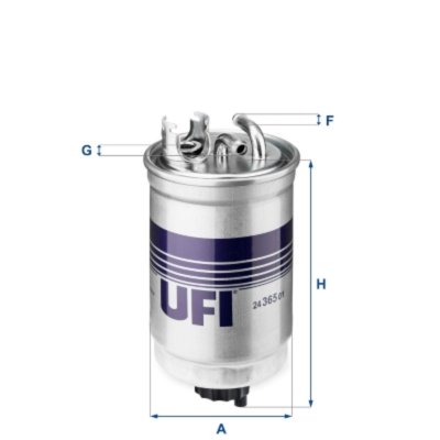 UFI Filtre &agrave; carburant  FILTERS SPA 24.365.01