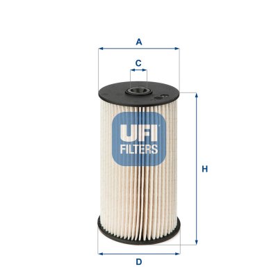 UFI Filtre &agrave; carburant  FILTERS SPA 26.007.00