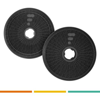 GENERIQUE Filtre &agrave; charbon (x2) - &oslash;190 pour hotte fagor brandt vedette sauter de-dietrich