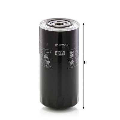 MANN Filtre a  huile -FILTER W 1170/15 (X1)
