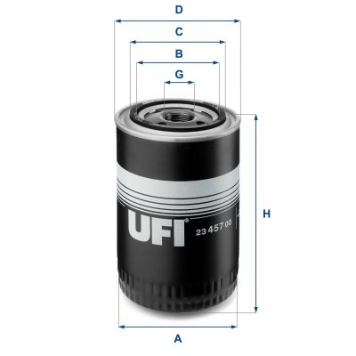 UFI Filtre &agrave; huile  FILTERS SPA 23.457.00