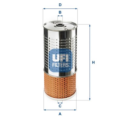 UFI Filtre &agrave; huile  FILTERS SPA 25.499.00