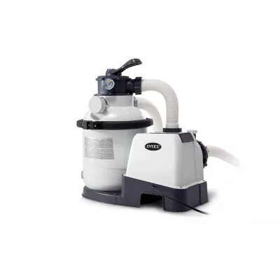 INTEX Filtre &agrave; sable 4m&sup3;h pour piscine jusqu'&agrave; 24m&sup3;  Blanc