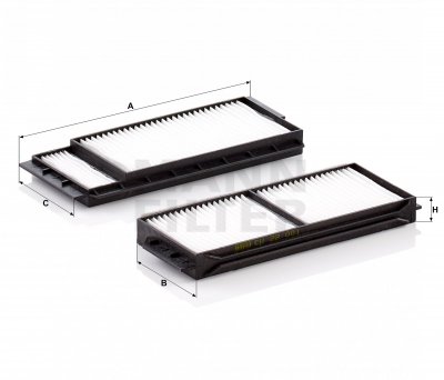 MANN FILTER Filtre, air de l'habitacle MANN-FILTER CU 22 001-2