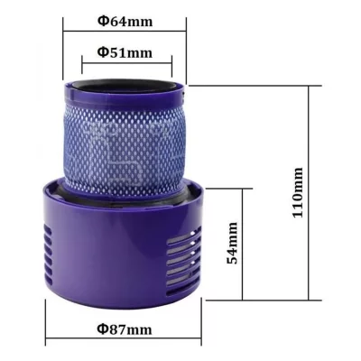 ALLOTECH Filtre  compatible pour aspirateur DYSON V10