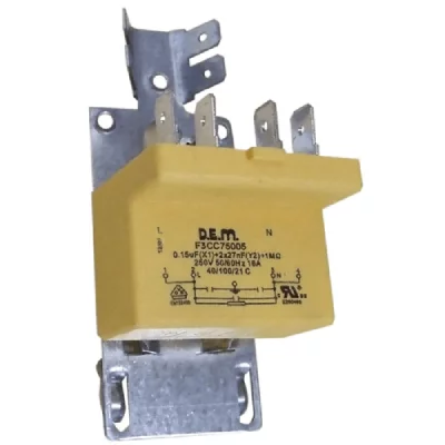 BEKO Filtre antiparasite 0.15uf (x1) + 2x27nf pour seche linge  - 1746530100