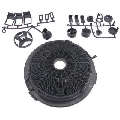 WPRO Filtre charbon rond type 210 (&agrave; l'unit&eacute;) Hotte 484000008655 CANDY, ROSIERES - 52306