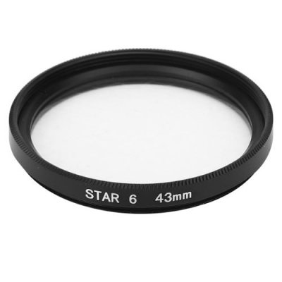 GENERIQUE Filtre d'objectif Junestar Etoile 43mm pour Canon Nikon Sony Pentax Olympus Fujifilm 