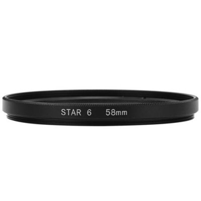 GENERIQUE Filtre d'objectif Junestar &Eacute;toile 58mm pour Canon Nikon Sony Pentax Olympus Fujifilm 