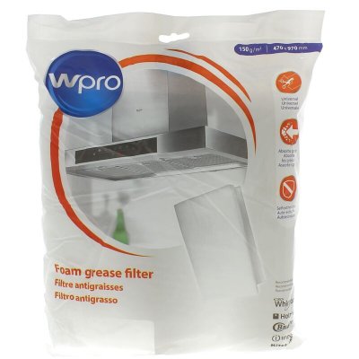 WPRO Filtre graisse mousse 97x47 a decouper pour Hotte Bosch