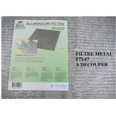.TOUTES MARQUES Filtre m&eacute;tallique universel &agrave; d&eacute;couper 570X470x2 mm (22502) Hotte