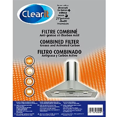 BRANDT Filtre Mixte Combine Graisse Charbon Pour Hotte  - As0019422