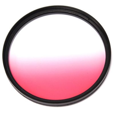 BEMATIK Filtre photo couleur d&eacute;grad&eacute; rose pour objectif 77 mm 