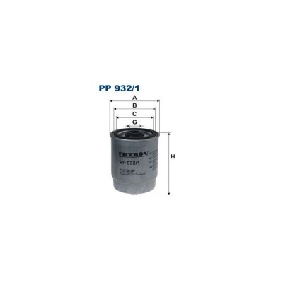 FILTRON  Filtre &agrave; carburant pour VOLVO: V70, S80, S60, XC 90, XC 70 (Ref: PP 932/1)
