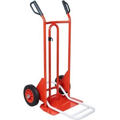 FIMM  - Diable double pelle fixe et rabattable - Charge 250 Kg - Rouge