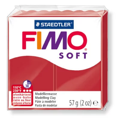 FIMO 8020-2 P P&acirc;te &agrave; modeler Soft Rouge 57 g
