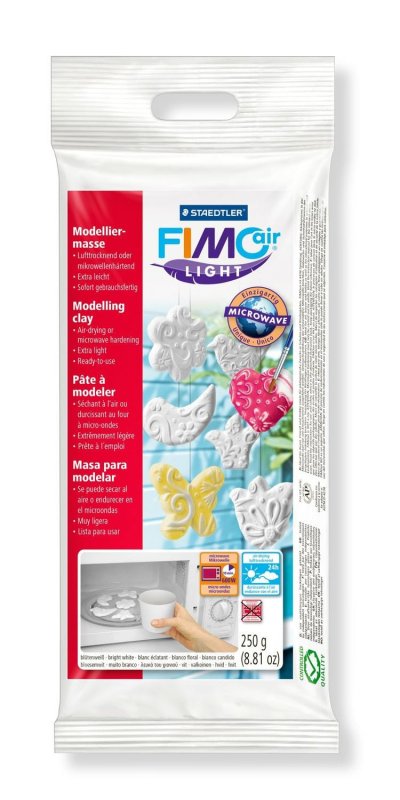 STAEDTLER Fimo Air argile &agrave; modeler lumi&egrave;re 250 grammes blanc brillant