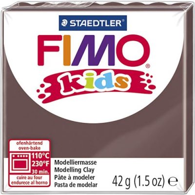 STAEDTLER FIMO Lot de 3 kids P&acirc;te &agrave; modeler, durcissante au four, marron, 42 g