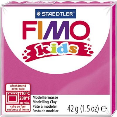 STAEDTLER FIMO Lot de 3 kids P&acirc;te &agrave; modeler, durcissante au four, rose, 42 g