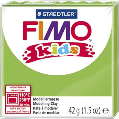 STAEDTLER FIMO Lot de 3 kids P&acirc;te &agrave; modeler, durcit au four, vert clair, 42 g