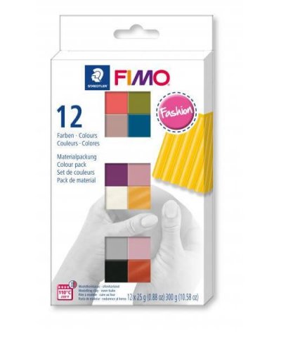  Fimo Set De 12 Demi-pains Fimo Soft Fashion - 25 G