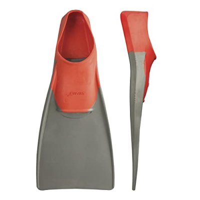 FINIS  Palmes de natation, Mixte Adulte, Rouge/Gris, L - EU 39-42