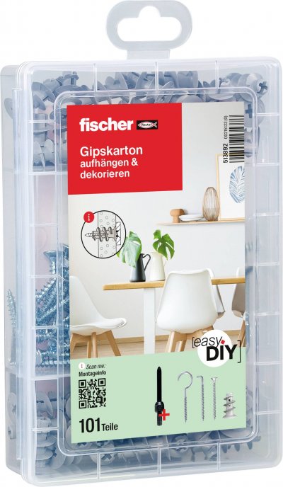 FISCHER  - Assortiment de chevilles Gk, vis et crochets 513892