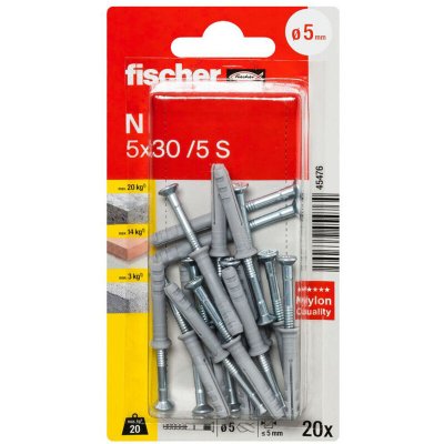 FISCHER  Cheville &agrave; frapper nylon - 5x30 mm