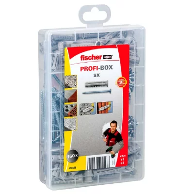 FISCHER  Ensemble de chevilles avec vis PROFI-BOX SX 160 pcs