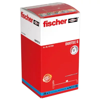 FISCHER  Ensemble de chevilles en nylon DUOTEC 10 S 25 pcs