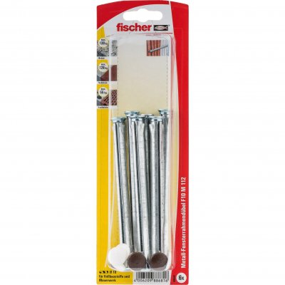 FISCHER  - Lot de 6 fixations m&eacute;talliques pour cadres F10 m 112 b