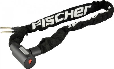 FISCHER FAHRRAD Fischer P&ecirc;cheurs Cha&icirc;ne antivol Diam&egrave;tre 5mm, noir, 90,  - 85898