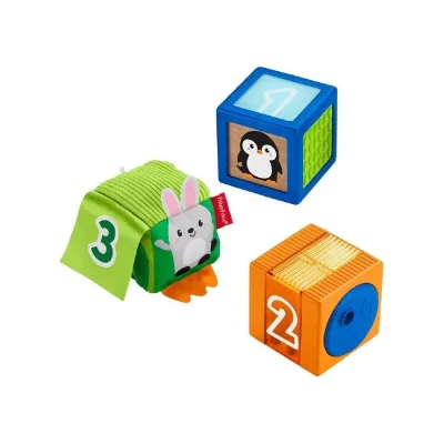 FISHER PRICE Fisher-Price blocs Stapel & Ontdekorange/bleu/vert en 3 parties