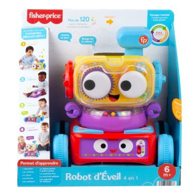 FISHER PRICE Fisher-Price - Jo le Robot 4 en 1 - Eveil 1er &acirc;ge - D&egrave;s 6 mois