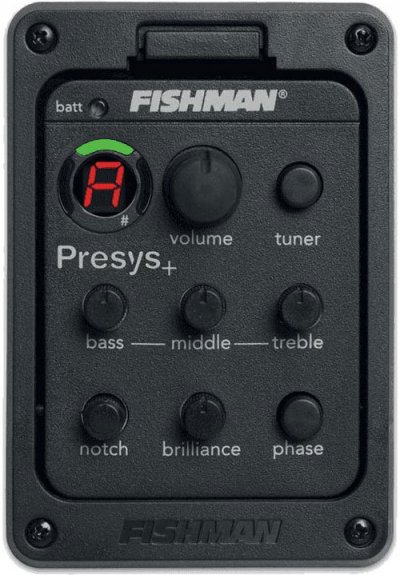 FISHMAN  Presys Plus Onboard Preamp Pr&eacute;ampli Pour Guitare Acoustique