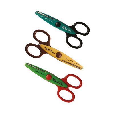 FISKARS  Ciseaux &agrave; cranter enfants - Assortiment, grenouille, serpent