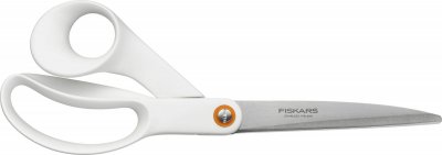 FISKARS  Ciseaux &agrave; usage g&eacute;n&eacute;ral, L: 24 cm, blanc, pour droitiers, 1pi