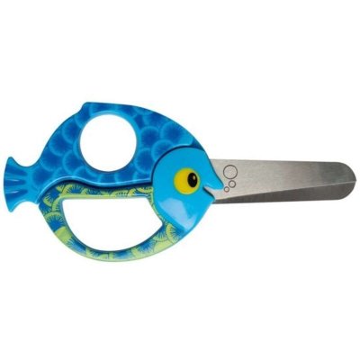FISKARS  Ciseaux animaux pour enfants, L: 13 cm, Poisson, 1pi&egrave;ce- - Ci