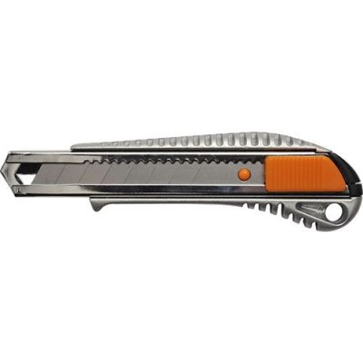 FISKARS  Cutter professionnel en m&eacute;tal 18 mm, Orange/M&eacute;tal, 1004617