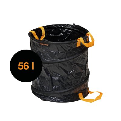FISKARS  Pop Up Solid 56l Garden Bag Noir
