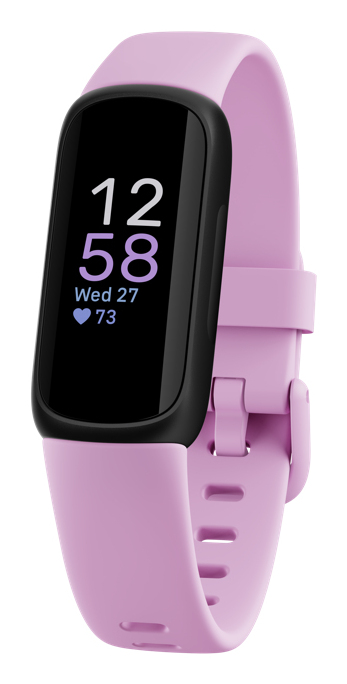 FITBIT  Inspire 3 Brassard tracker d&acute;activit&eacute; Noir, Lilas - Neuf